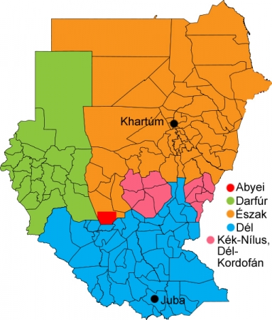 szudán térkép